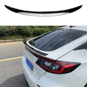 Glossy Black Rear Tail Trunk Spoiler Wing For Honda Civic Hatchback 2022-2024 - Picture 1 of 10