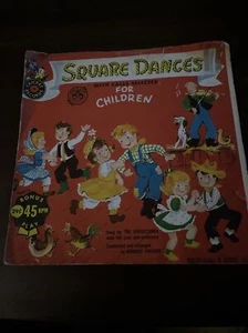 SQUARE DANCES FOR CHILDREN - Vintage Vinyl 45rpm Record - Cricket Records - Picture 1 of 7
