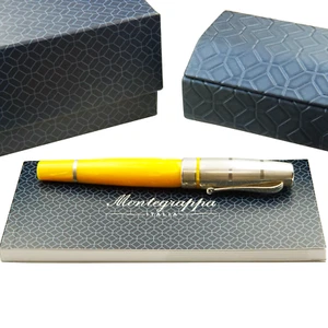 Montegrappa Miya Argento Füller Gelb 18 Karat F-Feder Bicolor Classic TOP - Bild 1 von 13