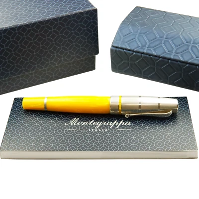 Montegrappa Miya Argento Füller Gelb 18 Karat F-Feder Bicolor Classic TOP - Bild 1 von 4