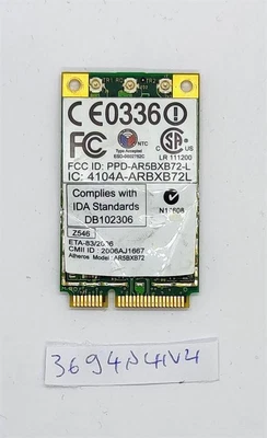 Atheros AR5BXB72 Ar5008 Wireless Card 802.11abgn for Lenovo ThinkPad T61 X61 ... - Bild 1 von 2