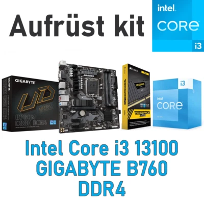 PC Bundle Aufrüstkit Gaming Set Intel Core i3 13100 + Mainboard + DDR4 RAM - Bild 1 von 4