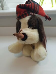 VINTAGE RUSS BERRIE SOFT TOY PLUSH SPANIEL PUPPY  20CM NEW WITH TAGS 