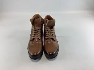 Mens Mezlan Brown Leather High Top Sneaker Dress Shoes 12M NWOB - Picture 1 of 8