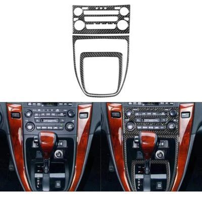 Cubierta de consola central interior de fibra de carbono 3 piezas para Lexus RX300 1999-2003 Foto 1 de 4