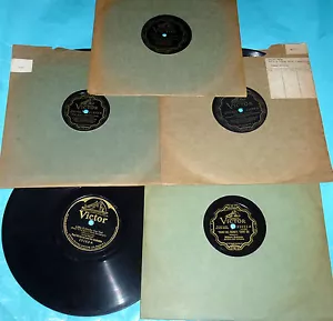 5x10" 78 rpm Lot on Victor GEORGE OLSEN, WHITEMAN, ROBISON, SALON GROUP - Picture 1 of 1