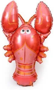 Lobster Shaped Jumbo Foil Balloon Sea Animal Mylar Balloon Wedding Birthday x 4 - Picture 1 of 3