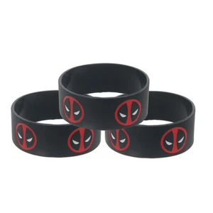 2x Deadpool Silikon Armband 1" breit Veteranen betrieben - Bild 1 von 1