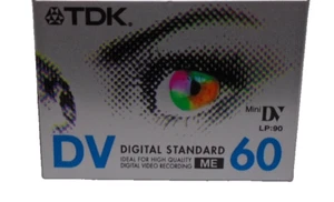 Cassette de video digital TDK miniDV - 60 min - Imagen 1 de 1