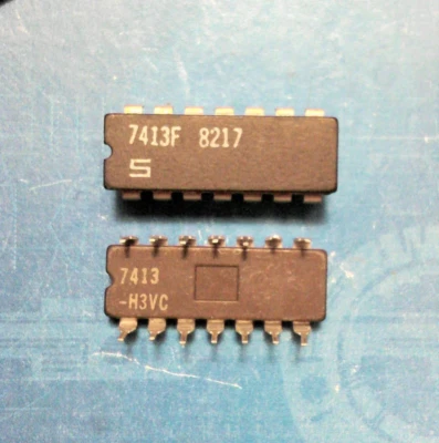 SN7413F Logische Gatter Dual 4-input Positive-NAND Schmitt triggers 14-DIP - Bild 1 von 2