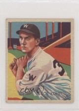 1934-36 National Chicle Diamond Stars R327 Joe Kuhel (Issued in 1936; Blue Back)