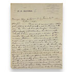 1883 E. J. Matson French Troupe Onofri Signed Stage Show Performance Letter
