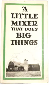 Bergland Concrete Mixer A little mixer that does big things advertising brochure - Picture 1 of 4