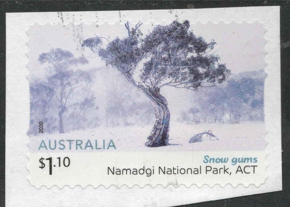 2020 Australia Sydney Snow Gums  $1.10 P&S stamp fine used / ON PAPER - Image 1 of 1