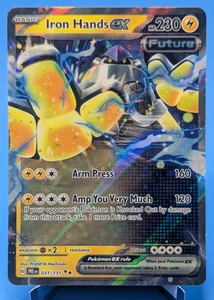 Iron Hands ex 031/131 Pokémon Juego de Cartas Coleccionables 2025 Doble Raro Holo Evoluciones Prismáticas Casi Nuevo - Imagen 1 de 3