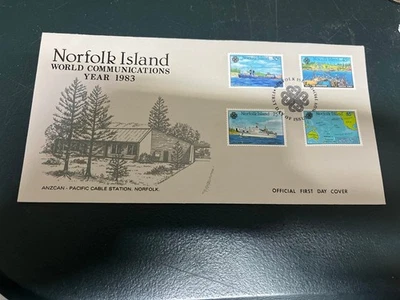 (1809) 23-11-2025 - Norfolk Island FDC cover - 1983 (World Communications) - Image 1 of 2