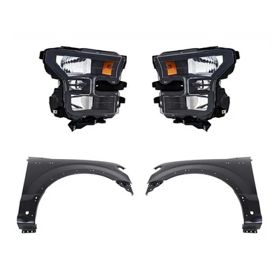 Faro luz de conducción faro lado conductor y pasajero para camión F150 Foto 1 de 4