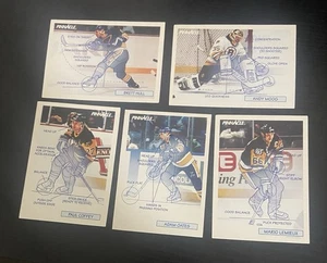 1991-92 Pinnacle Il Tecnico Lotto 5 Carte Sottoinsieme Hockey Lemieux Scafo Oates... - Foto 1 di 2