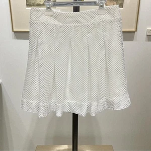 Falda Tenis Banana Republic Malla Blanca Talla 4 Atlética Preppy Plisada Forrada - Imagen 1 de 9