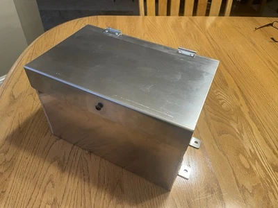 Large Custom Aluminum Battery Box with Lid.  To your specifications - Image 1 of 3