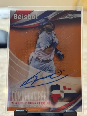 Vladimir Guerrero Jr. 2021 Topps Chrome Beisbol Orange /25 Toronto Blue Jays - Image 1 of 3
