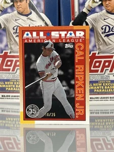 2025 Topps Series 2 Cal Ripken Jr 1990 All Star Orange /25 90AS-39 Orioles ๐ - Picture 1 of 3