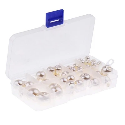 Box of Bead Buttons Sewing Clothing (30pcs 8mm ， 15pcs10mm - Image 1 of 4