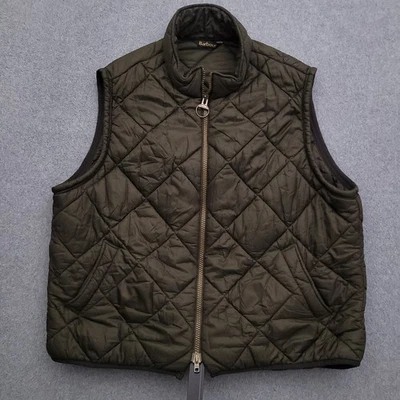 Chaleco Barbour Para Hombres 2XL Chaleco Acolchado Aislado Verde Oliva Terranova Foto 1 de 4