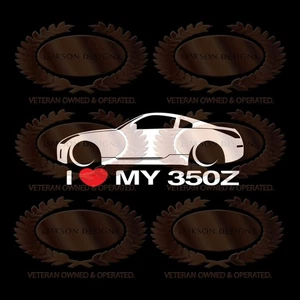 I Love My 350Z Decal Sticker For Nissan - Bild 1 von 1
