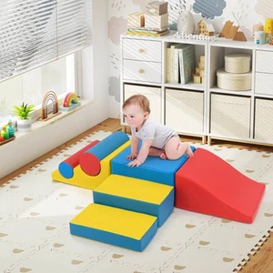 7Pcs Kids Foam Building Blocks Playset Educational Toys for Crawling/Climbing - Picture 1 of 9