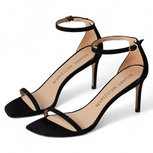 Stuart Weitzman Sandali alla caviglia curvi nudisti da donna (taglia 7,5) - Foto 1 di 3