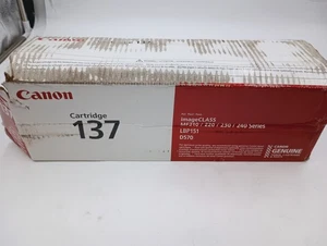 ORYGINALNY TONER CANON 137 94358B00 NOWY W OTWARTYM PUDEŁKU DARMOWA WYSYŁKA - Zdjęcie 1 z 6