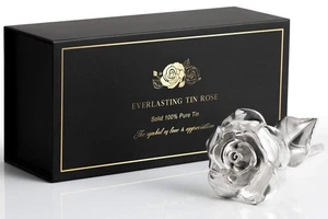 Tin Rose 10th Anniversary for Her Gift - Tin Gift 10 Year Wedding Anniversary... - Picture 1 of 7