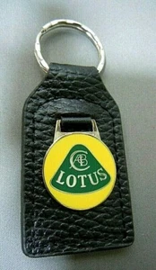 LOTUS G/Y Leather Key Fob Key Ring Elan Europa Seven - Foto 1 di 1