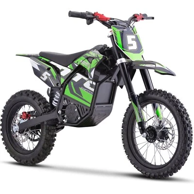MotoTec 60V 2000W Lithium Pro Electric Dirt Bike - Green | Off-Road Bike for All - Image 1 of 4