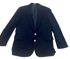 Ralph Lauren Polo University Club Men’s Navy Blazer 46L Wool Flannel Vintage IVY