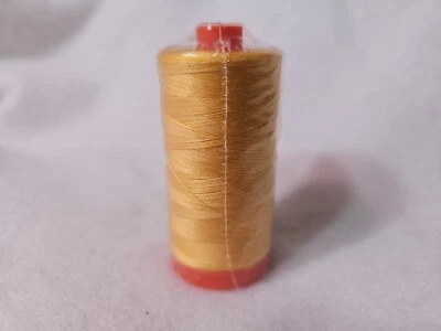 AURIFIL Quilting Thread - 50 WT - 1422 yds #3920 Yellow/Orange - Image 1 of 2