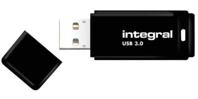 Black USB 3.0 Flash Drive, 8GB - INFD8GBBLK3.0 - Image 1 of 2