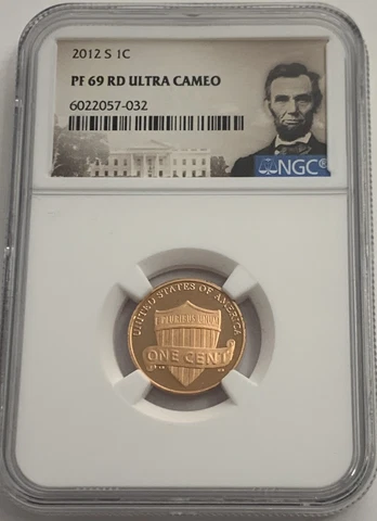 2012 S NGC PF69 RD ULTRA CAMEO RED PROOF LINCOLN SHIELD PENNY 1C PORTRAIT LB Cover