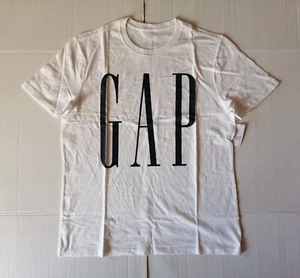 T-SHIRT UOMO BIANCA GAP OVERSIZE LOGO GAP NUOVA CON ETICHETTE TAGLIA L 499630 - Foto 1 di 4
