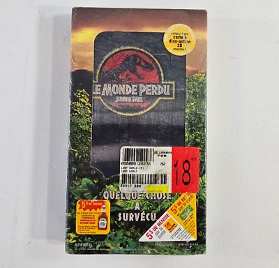 Le Monde Perdu: Jurassic Park (VHS, 1997) Lenticular Cover - New, Sealed - Image 1 of 4