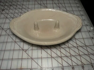 Bakato Christian Ridge Pottery Bake & Serve Casserole Baked Potato Dish BEIGE - Picture 1 of 2