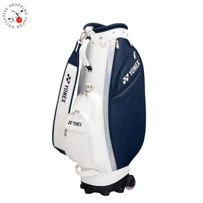 Bolsa de carrinho feminina de golfe Yonex com rodas 8,5 x 47" 4,0kg 2025 azul marinho/branco  - Imagem 1 de 4
