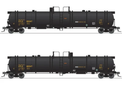 Broadway Limited HO Scale ~ Union Tank Car UTLX ~ Cryogenic Tank Car ~ 2 Pack - Image 1 of 3