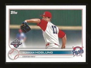 2022 Topps Pro Debut Base Card Gunnar Hoglund Stockton Ports Athletics (#PD-155) - Picture 1 of 2
