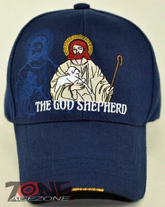 EL DIOS PASTOR JESUCRISTO GORRA DE BAILE SOMBRERO AZUL MARINO - Imagen 1 de 2