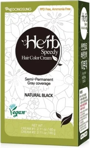 Herb Speedy PPD Free Hair Dye, Ammonia, Paraben Free Hair Color Natural Black Od