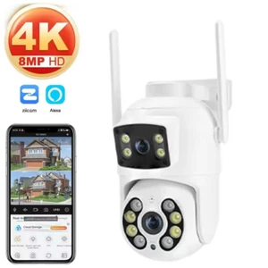 TAITAS 8MP 4K PTZ Wifi Camera with Dual Lens Dual Screens AI Human Detection Wir - Picture 1 of 12