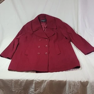 Vintage Wool Forecaster of Boston Pea Coat 22W - Picture 1 of 16