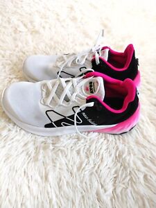  New Balance Women's comfy White/Black/Pink Fresh Foam Roav Running Shoes Sz 8